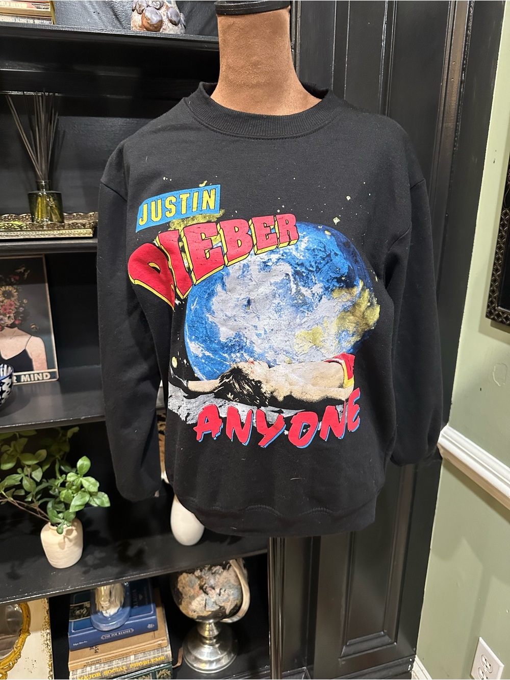 Justin Bieber “Anyone” Official Merchandise Crewneck Sweatshirt – Size XS